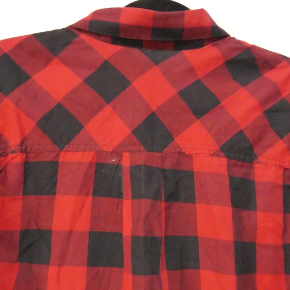 PENNINGTONS | 1X | Red and Black Checkered Flannel Shirt| Chest Pockets | NWT - Picture 12 of 16